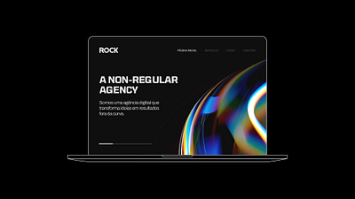 Rock Digital Rebranding 3d animation branding digital graphic design logo motion graphics rebrading rock ui