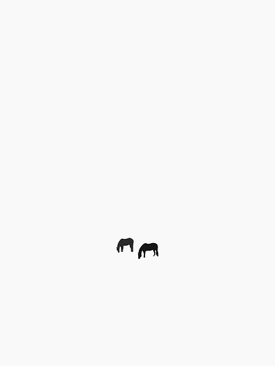 illustration. horses graze in winter art black and white design essential horses illustration minimalism minimalistiga