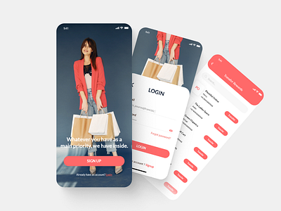 E-Commerce App UI Design app design app ui design application design e commerce app illustration typography ui ui design vision