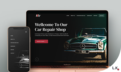 Car Repair Website modern design