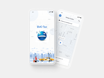 Emo Taxi Booking App Design app design app ui design application design booking app branding case study design illustration logo ride book app taxi app taxi booking app ui ui design ux design