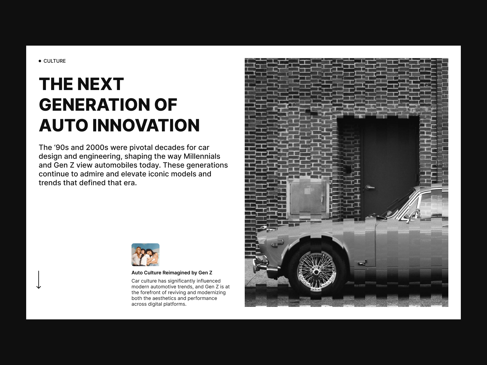 Layout exploration animation experiment layout motion graphics online magazine layout ui