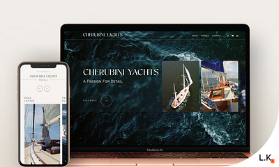 E-commerce Yachts website modern design