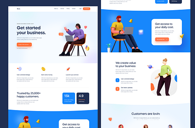 SaaS Website Design figma website web ui website design