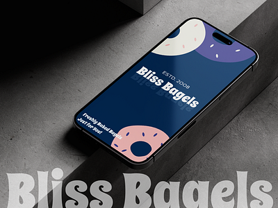 Bliss Bagels🍩 - Online Food Delivery Application best mobile application branding design foodapplication fooddelivery graphic design illustration mobile application mobile ui uiux vector