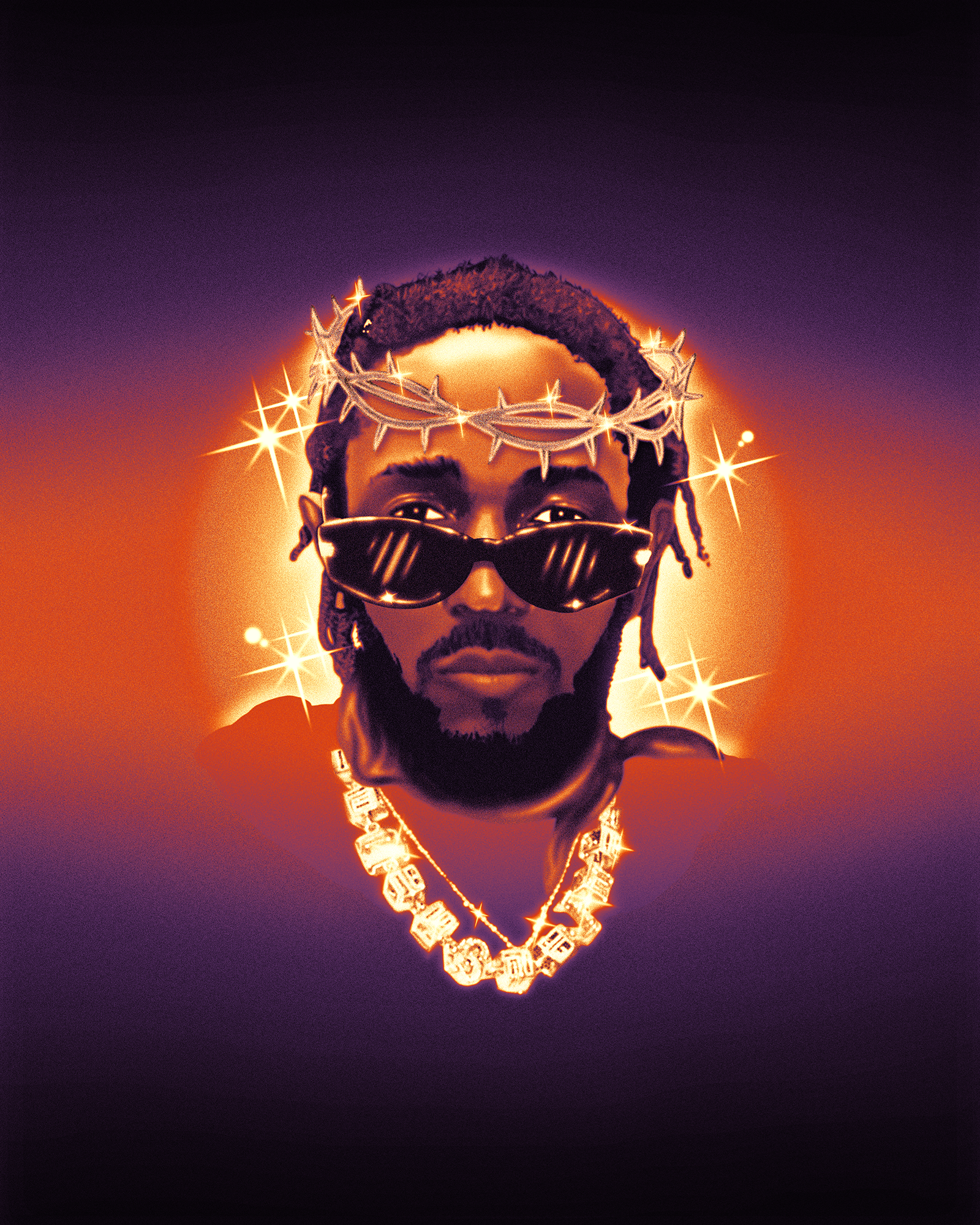 Kendrick Lamar - Airbrush airbrush bootleg clothing graphic tee illustration kendrick lamar merch merchandise procreate streetwear t shirt