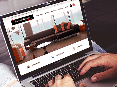 Furniture Gallery Website Design