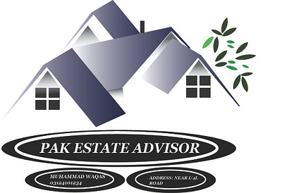 Real Estate Logo graphic design illustrator logo