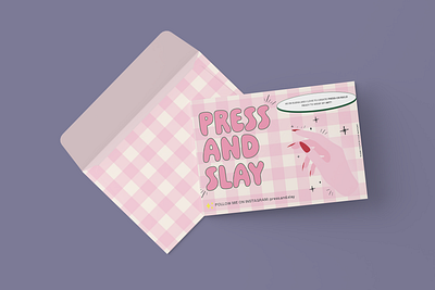 💅Press and Slay branding graphic design logo