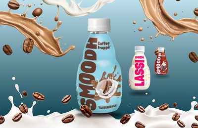 Smooth Drink UI Design 3d animation branding coffee graphic design lassi logo motion graphics poster smooth ui