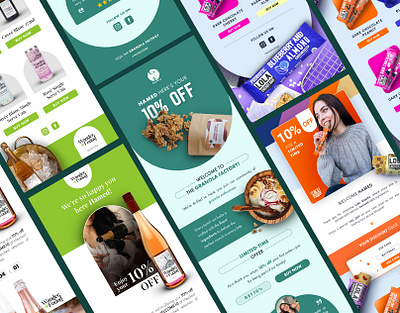 Email marketing for food | beverage email marketing email marketing agency email template food beverage klaviyo mailchimp ui