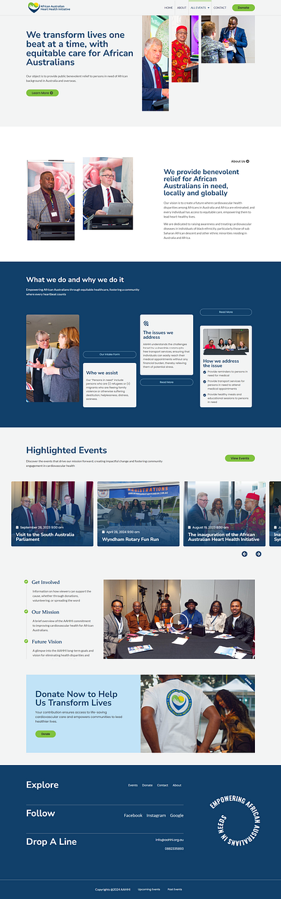 NGO Website aahhi branding creative website 2024 non governmental organization ui wordpress