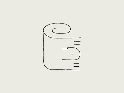 "Rolled Into a Paper Roll" - minimalist line art illustration abstract app illustration art creativity digital illustration figure graphic design illustration introspection line art line drawing man metamorphosis minimalist mobile illustration modern paper roll simplicity transformation web illustration