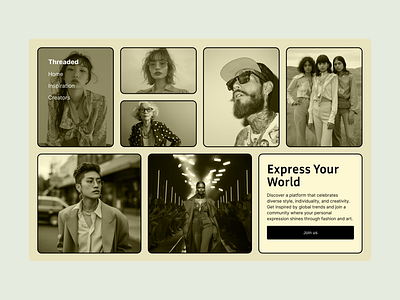 Threaded design interface ui webflow website