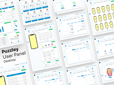 Puzzley User Panel - Desktop Version dashboard ui usability test user research ux wireframe