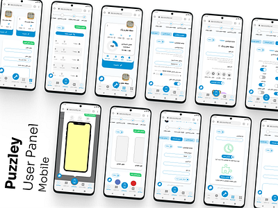 Puzzley User Panel - Mobile Version dashboard ui usability test user research ux wireframe