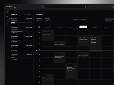 TimeCanvas v1.1 application branding calendar graphic design nextjs product design project management saas ui