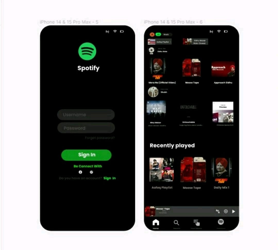 Spotify Exact Design Re-Design by Aafaq Ahmad on Dribbble