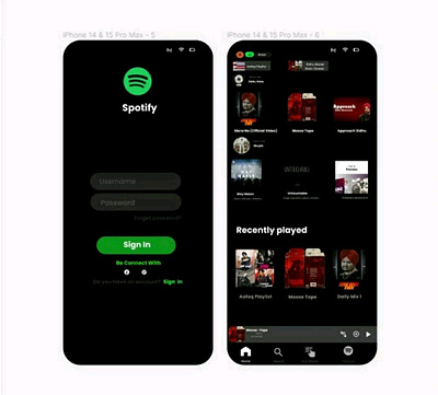 Spotify Exact Design Re-Design animation branding graphic design logo motion graphics ui