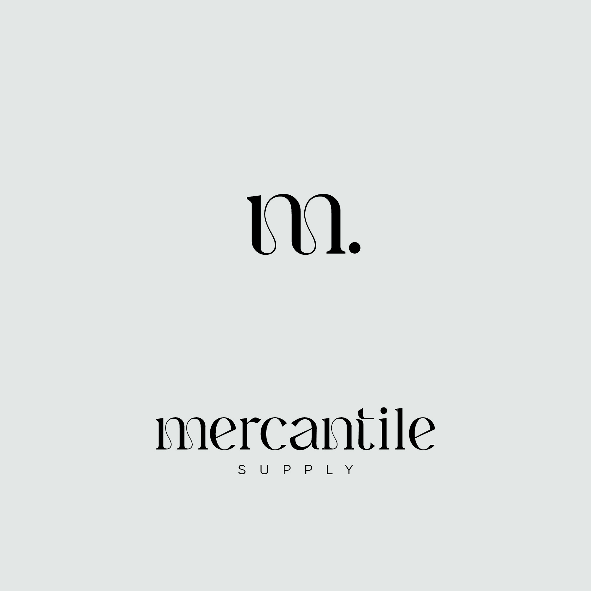 mercantile supply branding brandmark furnish furnishing home goods lettering logo logotype wordmark