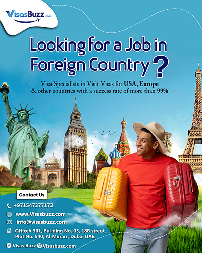 Visasbuzz.com - Looking for a Job in Foreign Country? - Banner