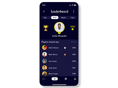 Leaderboard 019 dailyui dailyui019 design illustration leaderboard ui user profile ux