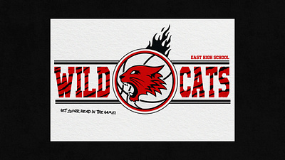 WILDCATS! poster 2000s basketball cover art design designado disney fanart film graphic design illustration logo poster print red typography