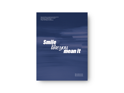 Smile Like You Mean It | The Killers Band Poster band poster graphic design music poster poster design print design the killers