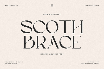 Scoth Brace by Heinzel Std branding business card font canva font commercial use cricut font design digital font display font elegant font graphic design heading headline font logo magazine font modern font procreate font serif font typeface font ui wedding font