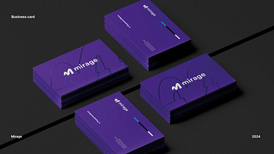 MIRAGE agency branding desert logotype marketing marketingagency purple