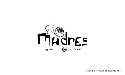 Logo: Madres (Mexican Restaurant) branding design drawing graphic design hand drawn illustrate illustration lesbian lesbian owned business lgbt lgbtq logo mexican mexican restaurant vector