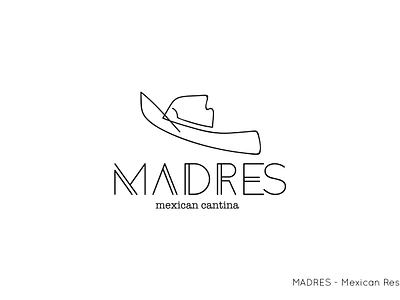 Logo: Madres (Mexican Restaurant) branding chicana chicano design graphic design illustration latinx line line drawing logo mexican mexican restaurant mexico restaurant vector