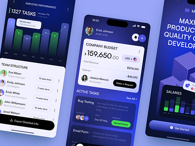 ManageIT - Mobile App Design for SaaS app app design app ui design business design home screen app interface managment mobile mobile app mobile design mobile ui product saas service startup technology ui uiux ux