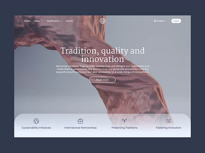 Textile Association Concept 3d animation concept design creativedesign desihn inspiration e com e commers graphic design landing landing page motion graphics product design prototype ui uiux ux web design web site