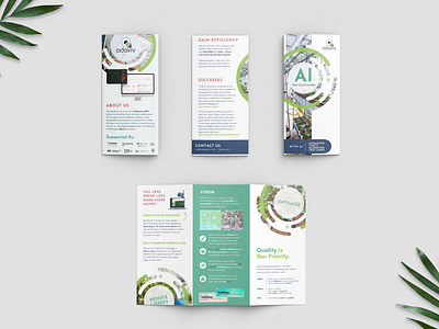 Brochure: Adaviv (Cultivation AI) ai brochure cannabis crop crops design flyer graphic design marijuana pamphlet print print design printshop ui