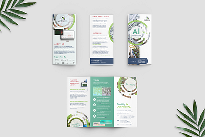 Brochure: Adaviv (Cultivation AI) ai brochure cannabis crop crops design flyer graphic design marijuana pamphlet print print design printshop ui