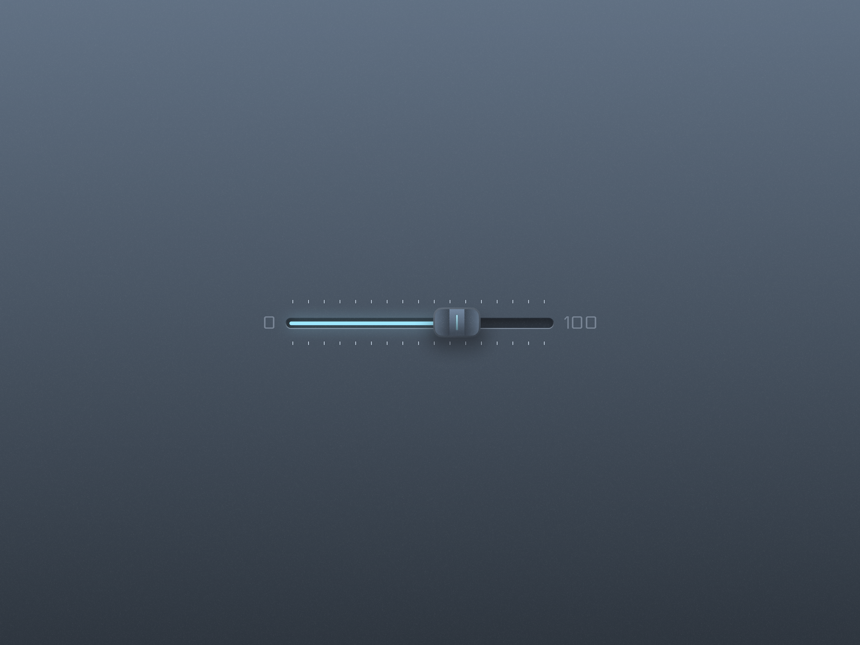 Skeuomorphic Slider app design component console controls design skeuomorphism slider ui