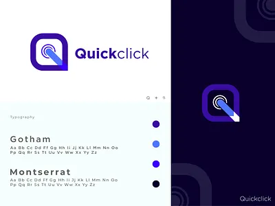 Quick click logo design app logo brand identity branding digital logo graphic design icon identity logo logo design logo designer logo mark modern modern logo new logo q letter saas logo tech logo technology web logo