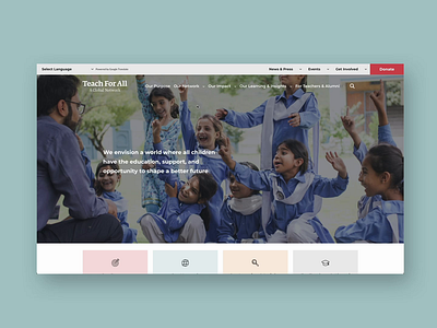 Teach for All design drupal education imagex imagex media imagexmedia ui webdesign