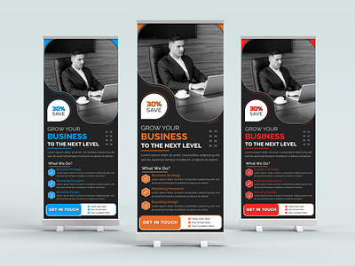 Corporate Business Roll-Up Banner Template banner banner design branding business creative design designer graphic design marketing popup professional promotional pullup retractable roll up banner rollup signage standee trending ui ux