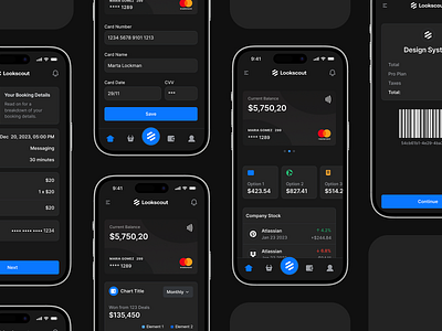 Mobile Banking - Lookscout Design System android app application design design system figma ios lookscout mobile modern responsive ui