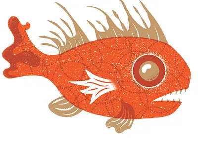 James Olstein presents a fish conceptual illustration conceptual illustrator editorial editorial illustration fish illustration james olstein james olstein illustration jamesolstein.com texture vector