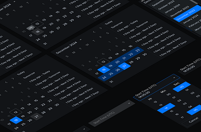 Date & Time Picker Components calendar component date picker date range design system figma hour menu minute product design select time time picker ui ux