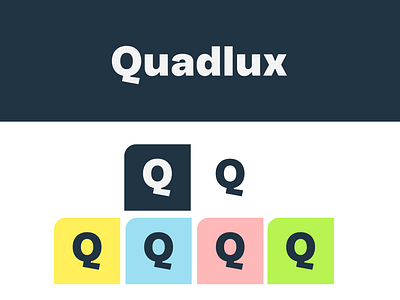 Quadlux branding design graphic design logo ui ux vector web