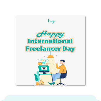 Freelancer Day Post Banner Project amazon banner branding corporate design creative design design designer freelancer graphic design logo post print reel shopify social vector