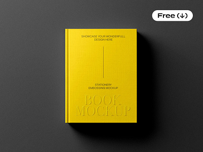 Premium Embossed Book Cover Mockup a3 book book cover mockup book mockup cover cover mockup download editorial emboss embossing free freebie hardback hardcover mockup photoshop pixelbuddha psd stationery template