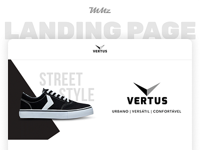 Landing page - Vertus ecommerce fashion figma landin page ui design