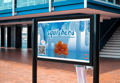 Campaign: Squishers Product Launch (Cannabis Edibles) branding cannabis cannabis gummies edible edibles graphic design in store signage marijuana marijuana gummies media robhots small business squishers tv screens weed weed gummies