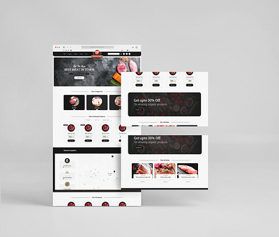 A User-Centric Design for Premium Mutton Products branding design figma modern ui photoshop ui uiux website website design