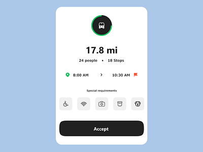 Driver App Trip Request driver ap ui user experience visual design